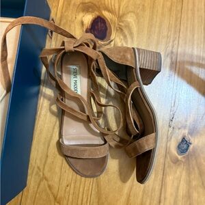 Steve Madden Brown Block Heel Sandals